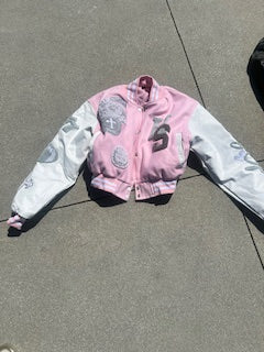 Customized Women's Christian Varsity Jacket – 100% Wool & Leather